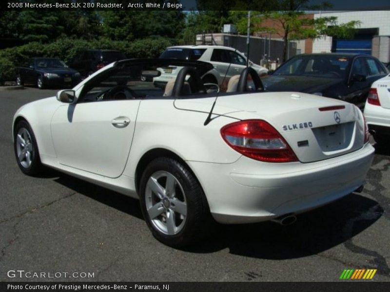 Arctic White / Beige 2008 Mercedes-Benz SLK 280 Roadster
