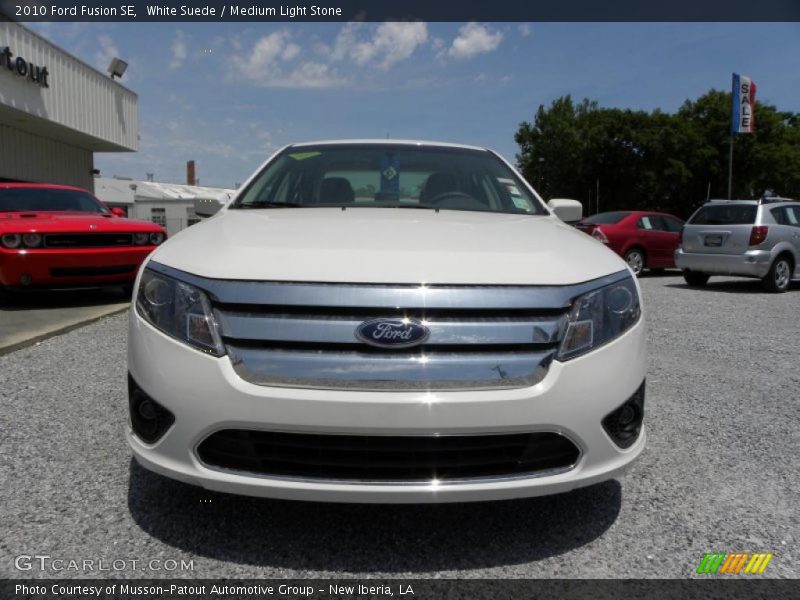 White Suede / Medium Light Stone 2010 Ford Fusion SE
