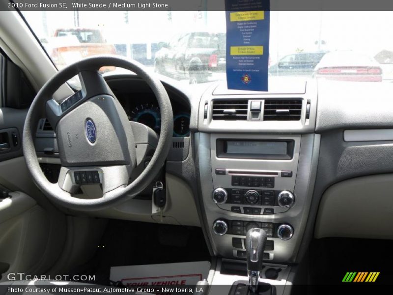 White Suede / Medium Light Stone 2010 Ford Fusion SE