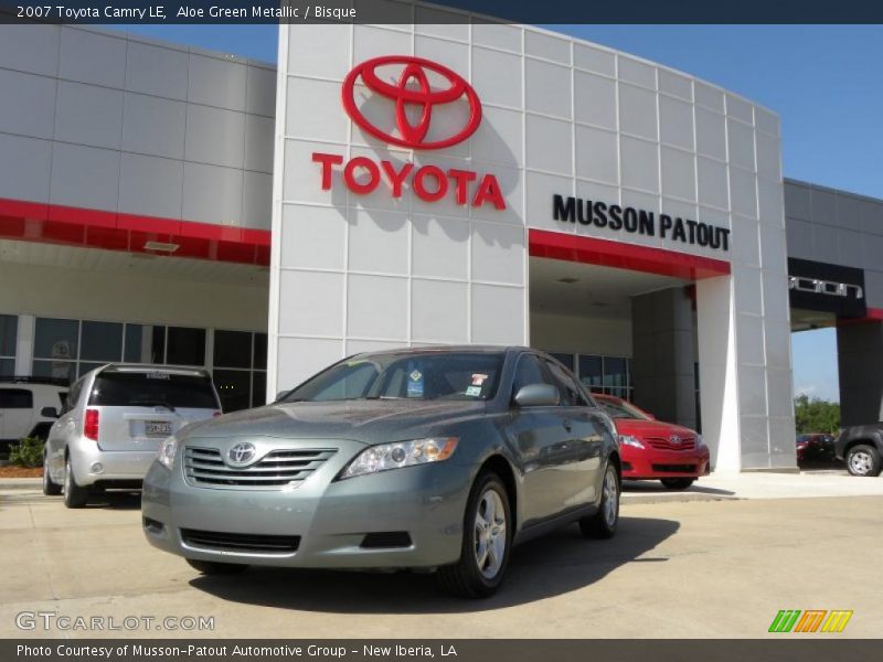 Aloe Green Metallic / Bisque 2007 Toyota Camry LE