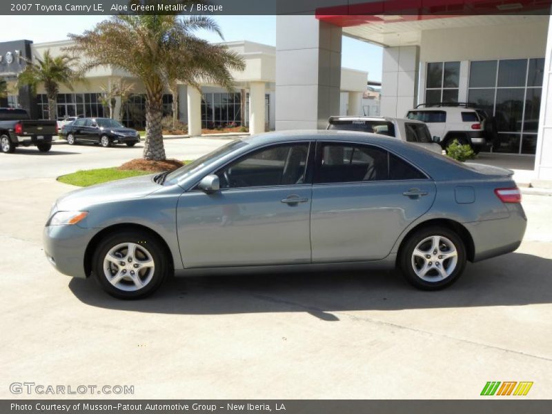 Aloe Green Metallic / Bisque 2007 Toyota Camry LE