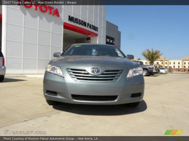 Aloe Green Metallic / Bisque 2007 Toyota Camry LE
