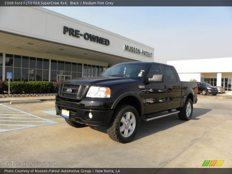Black / Medium Flint Grey 2008 Ford F150 FX4 SuperCrew 4x4
