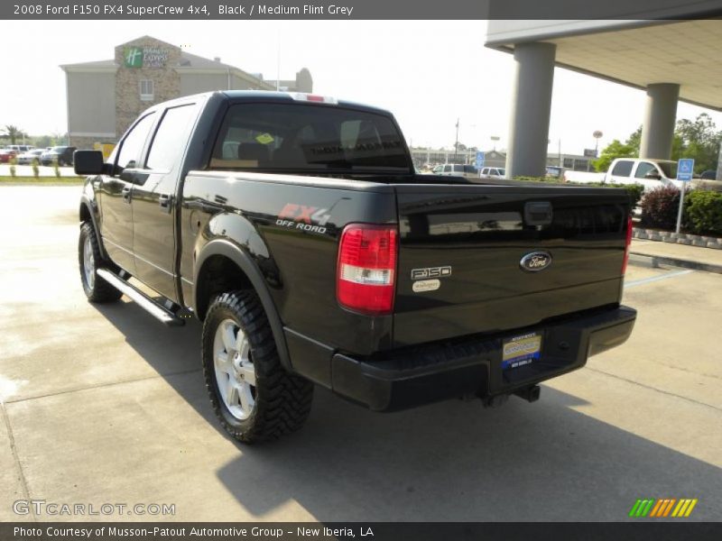 Black / Medium Flint Grey 2008 Ford F150 FX4 SuperCrew 4x4