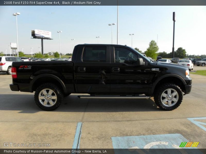 Black / Medium Flint Grey 2008 Ford F150 FX4 SuperCrew 4x4
