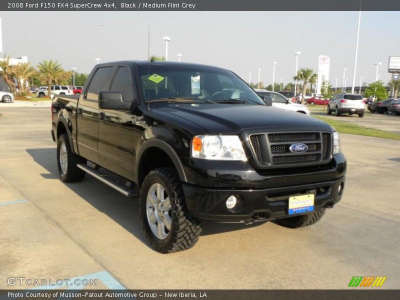 Black / Medium Flint Grey 2008 Ford F150 FX4 SuperCrew 4x4