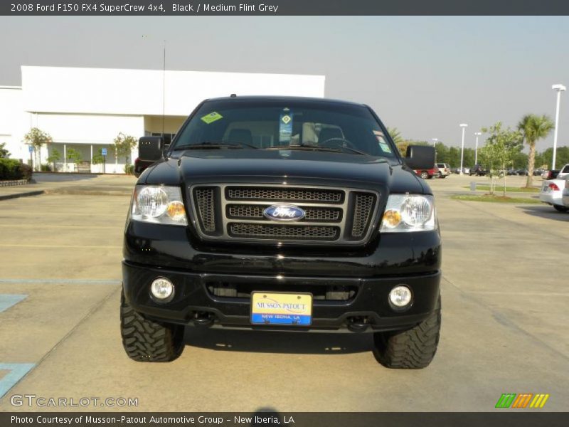 Black / Medium Flint Grey 2008 Ford F150 FX4 SuperCrew 4x4