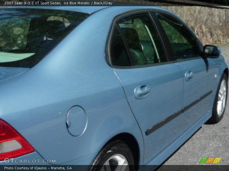 Ice Blue Metallic / Black/Gray 2007 Saab 9-3 2.0T Sport Sedan