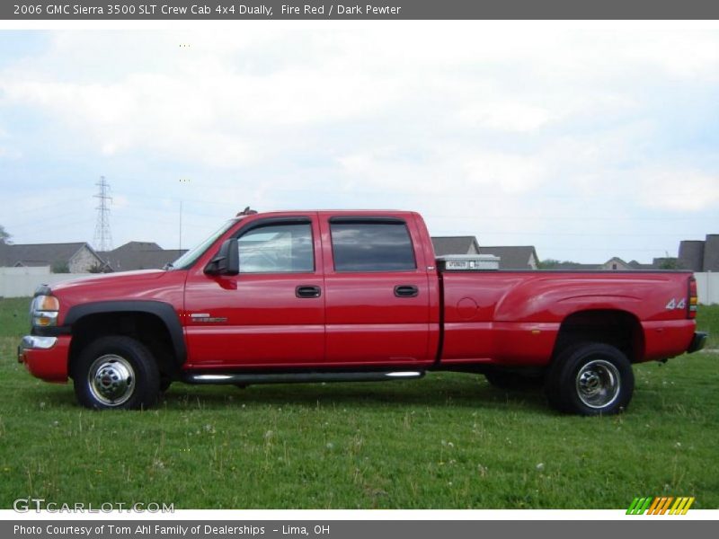 Fire Red / Dark Pewter 2006 GMC Sierra 3500 SLT Crew Cab 4x4 Dually