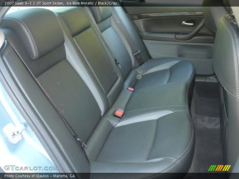 Ice Blue Metallic / Black/Gray 2007 Saab 9-3 2.0T Sport Sedan