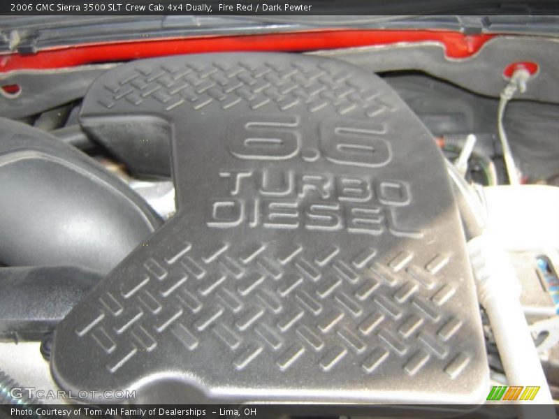 Fire Red / Dark Pewter 2006 GMC Sierra 3500 SLT Crew Cab 4x4 Dually