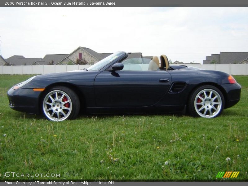 Ocean Blue Metallic / Savanna Beige 2000 Porsche Boxster S
