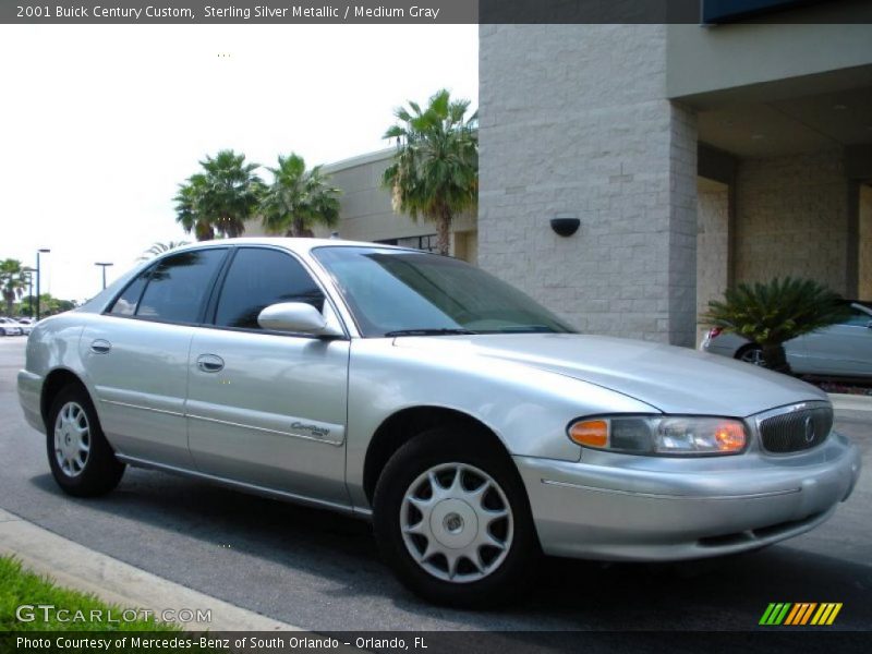 Sterling Silver Metallic / Medium Gray 2001 Buick Century Custom