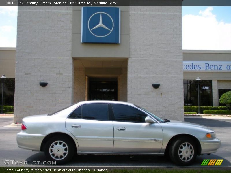 Sterling Silver Metallic / Medium Gray 2001 Buick Century Custom