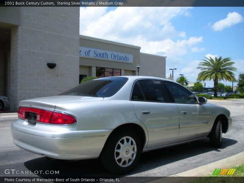 Sterling Silver Metallic / Medium Gray 2001 Buick Century Custom
