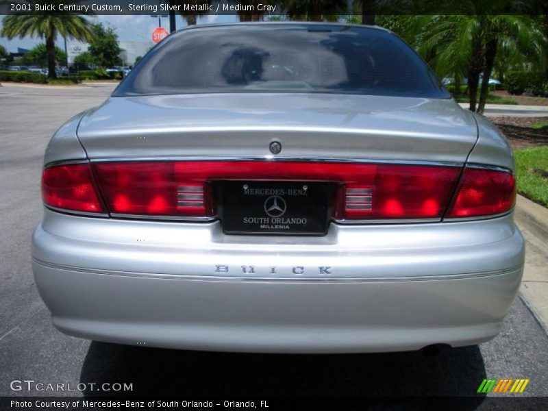 Sterling Silver Metallic / Medium Gray 2001 Buick Century Custom
