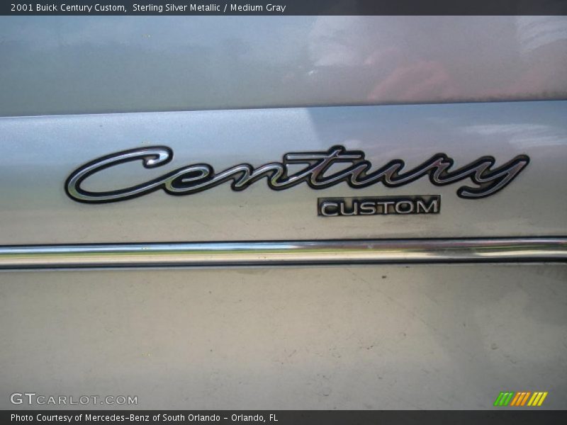 Sterling Silver Metallic / Medium Gray 2001 Buick Century Custom