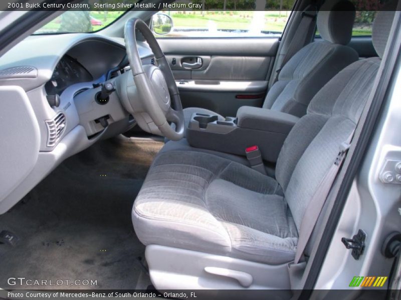Sterling Silver Metallic / Medium Gray 2001 Buick Century Custom