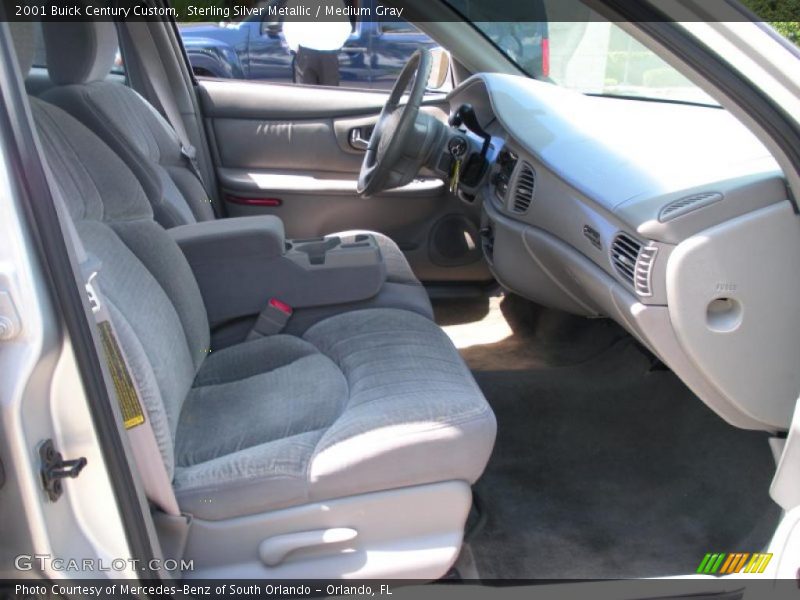 Sterling Silver Metallic / Medium Gray 2001 Buick Century Custom