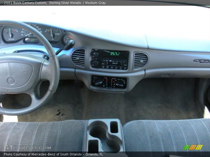 Sterling Silver Metallic / Medium Gray 2001 Buick Century Custom