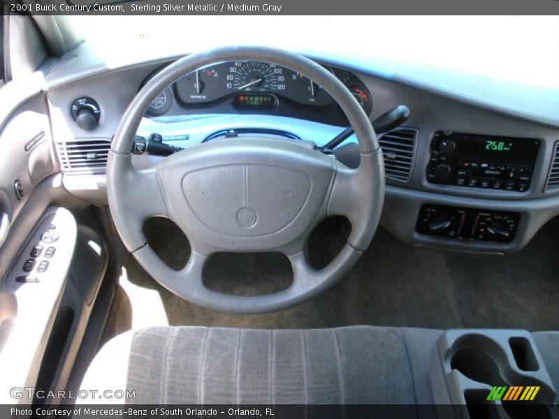 Sterling Silver Metallic / Medium Gray 2001 Buick Century Custom