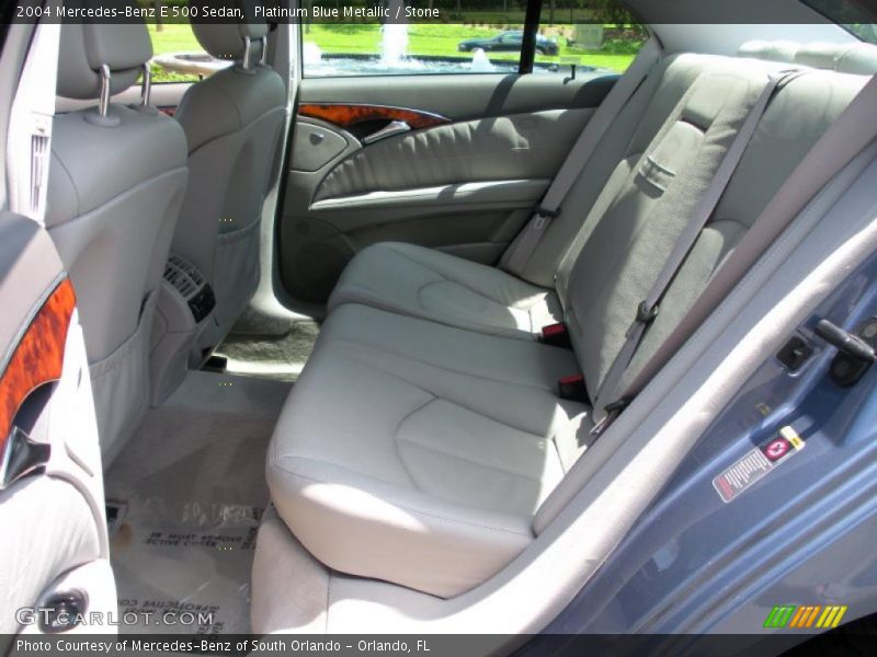 Platinum Blue Metallic / Stone 2004 Mercedes-Benz E 500 Sedan