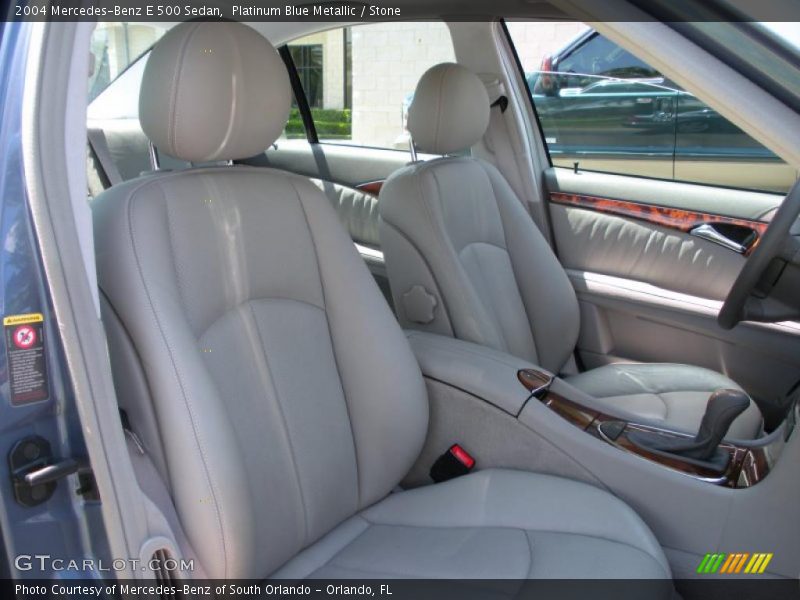 Platinum Blue Metallic / Stone 2004 Mercedes-Benz E 500 Sedan