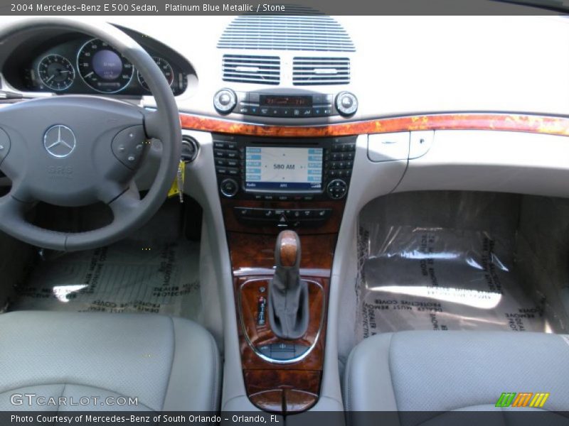 Platinum Blue Metallic / Stone 2004 Mercedes-Benz E 500 Sedan