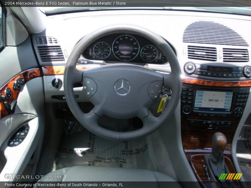 Platinum Blue Metallic / Stone 2004 Mercedes-Benz E 500 Sedan