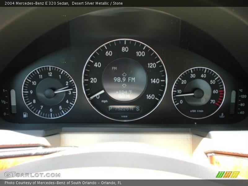 Desert Silver Metallic / Stone 2004 Mercedes-Benz E 320 Sedan