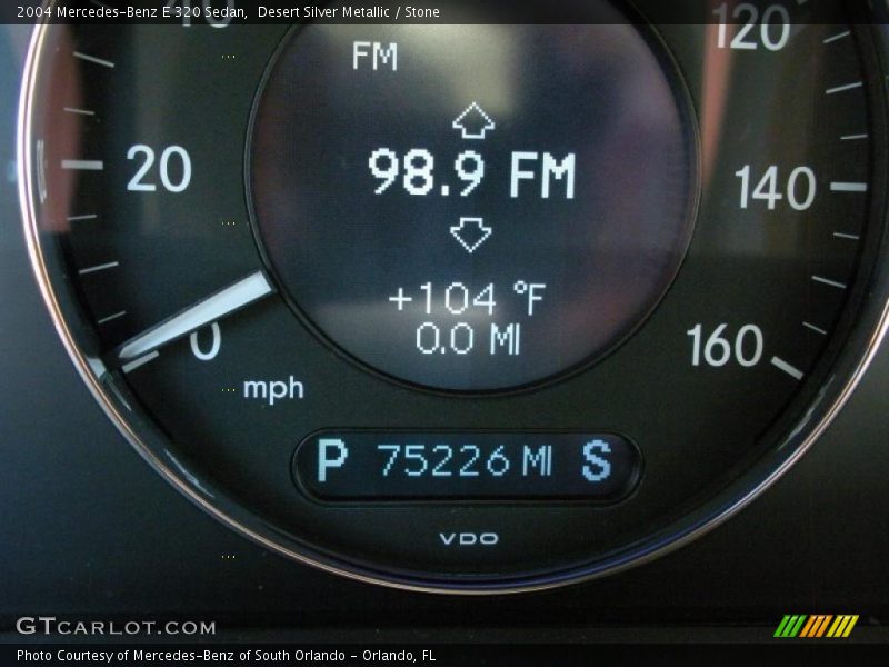 Desert Silver Metallic / Stone 2004 Mercedes-Benz E 320 Sedan