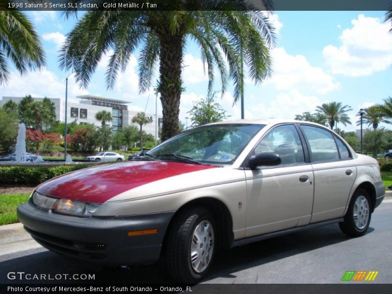 Gold Metallic / Tan 1998 Saturn S Series SL1 Sedan