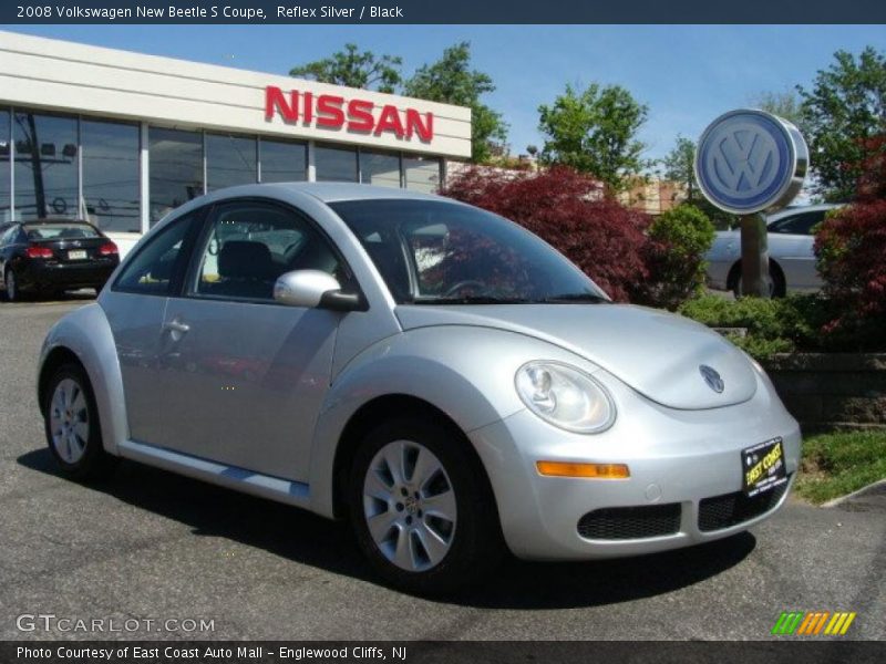 Reflex Silver / Black 2008 Volkswagen New Beetle S Coupe