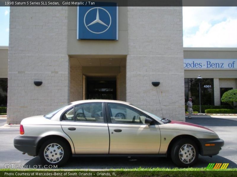 Gold Metallic / Tan 1998 Saturn S Series SL1 Sedan