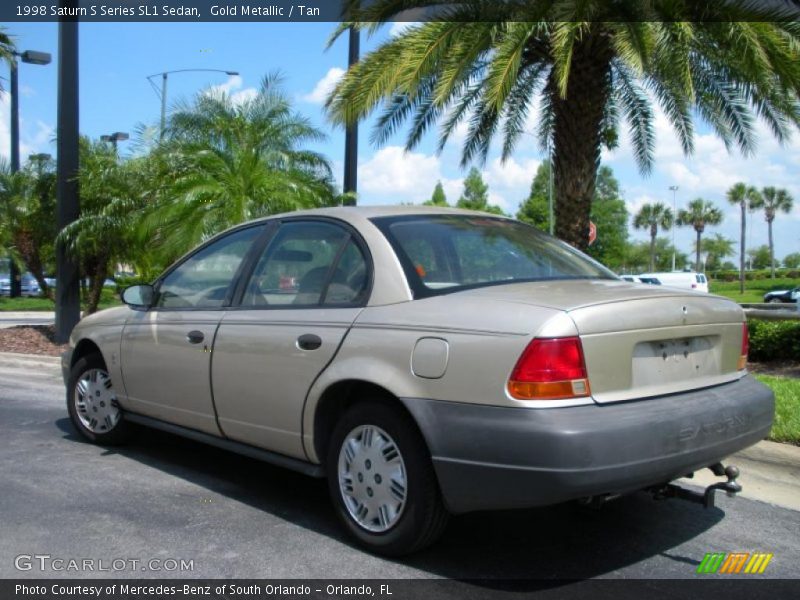 Gold Metallic / Tan 1998 Saturn S Series SL1 Sedan