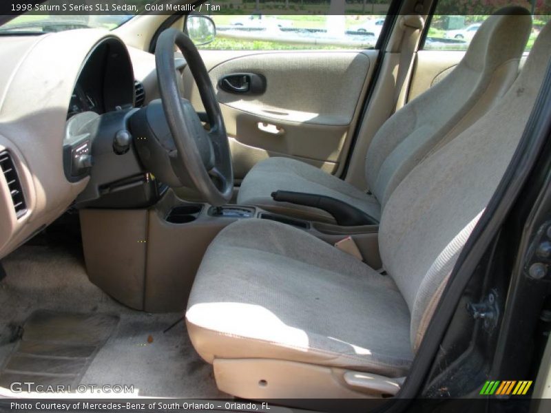 Gold Metallic / Tan 1998 Saturn S Series SL1 Sedan