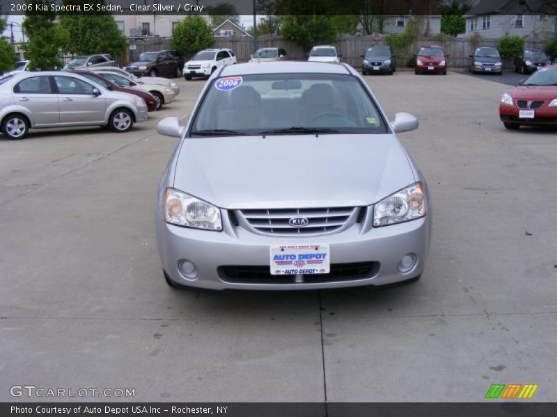 Clear Silver / Gray 2006 Kia Spectra EX Sedan