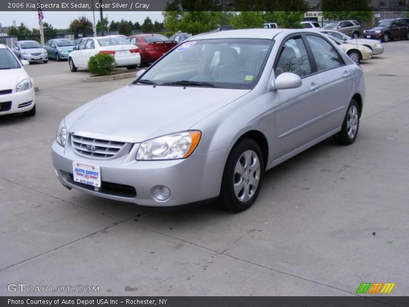 Clear Silver / Gray 2006 Kia Spectra EX Sedan