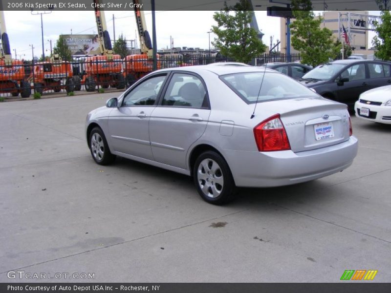 Clear Silver / Gray 2006 Kia Spectra EX Sedan
