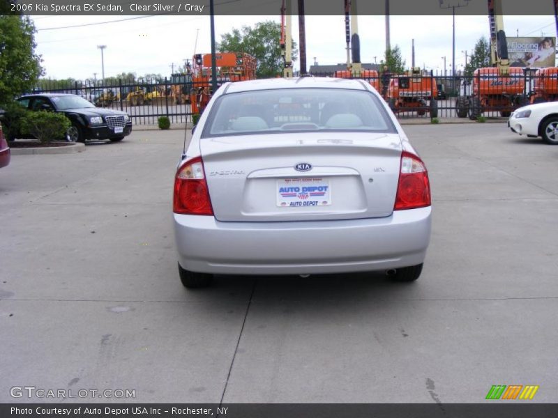 Clear Silver / Gray 2006 Kia Spectra EX Sedan