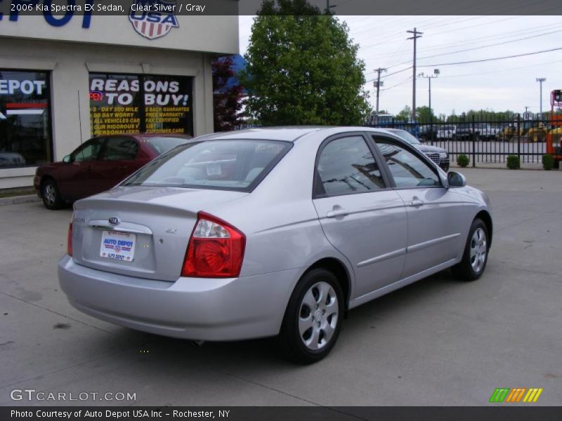 Clear Silver / Gray 2006 Kia Spectra EX Sedan