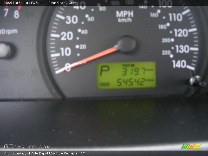 Clear Silver / Gray 2006 Kia Spectra EX Sedan