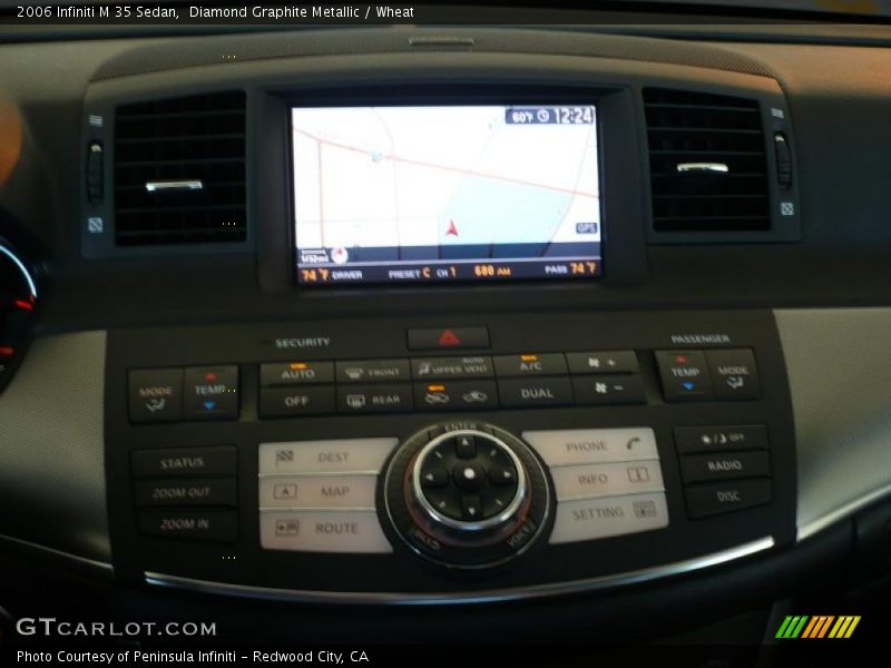 Diamond Graphite Metallic / Wheat 2006 Infiniti M 35 Sedan