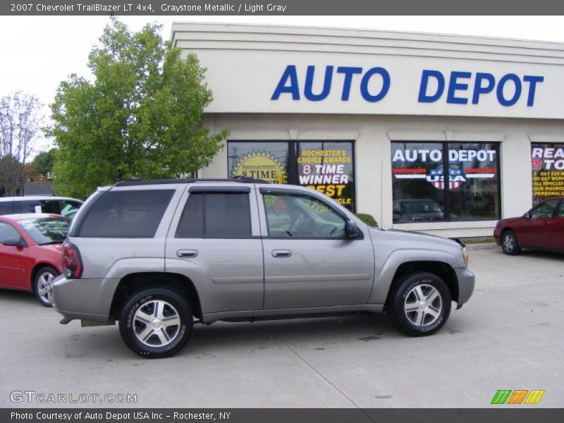 Graystone Metallic / Light Gray 2007 Chevrolet TrailBlazer LT 4x4