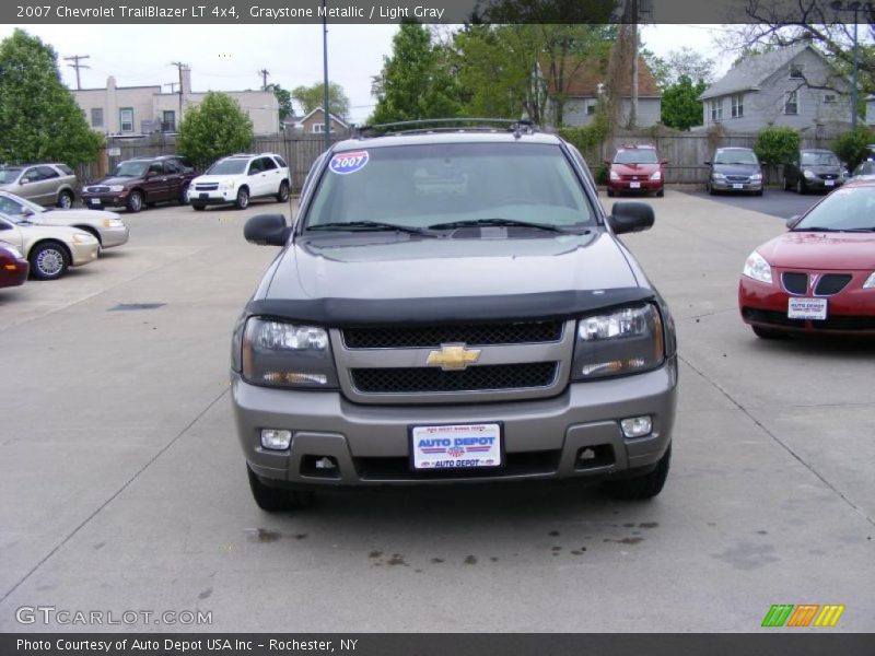 Graystone Metallic / Light Gray 2007 Chevrolet TrailBlazer LT 4x4