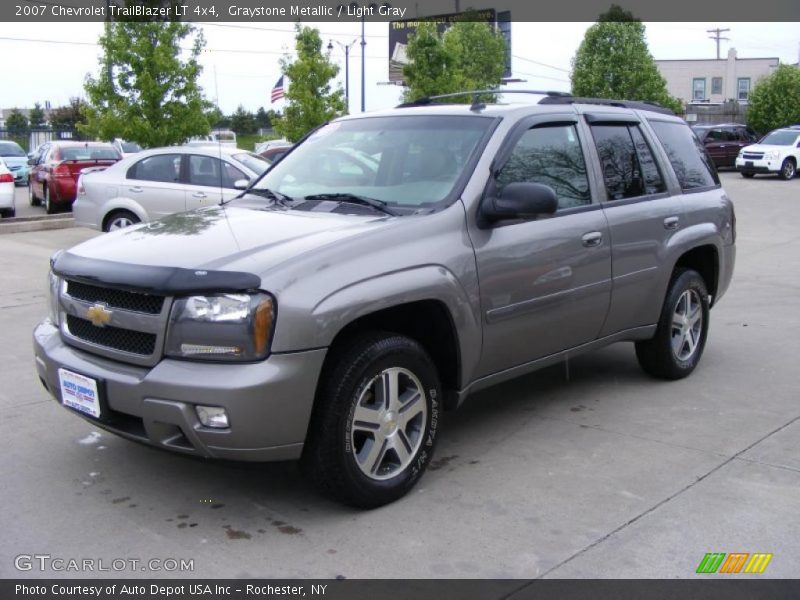 Graystone Metallic / Light Gray 2007 Chevrolet TrailBlazer LT 4x4