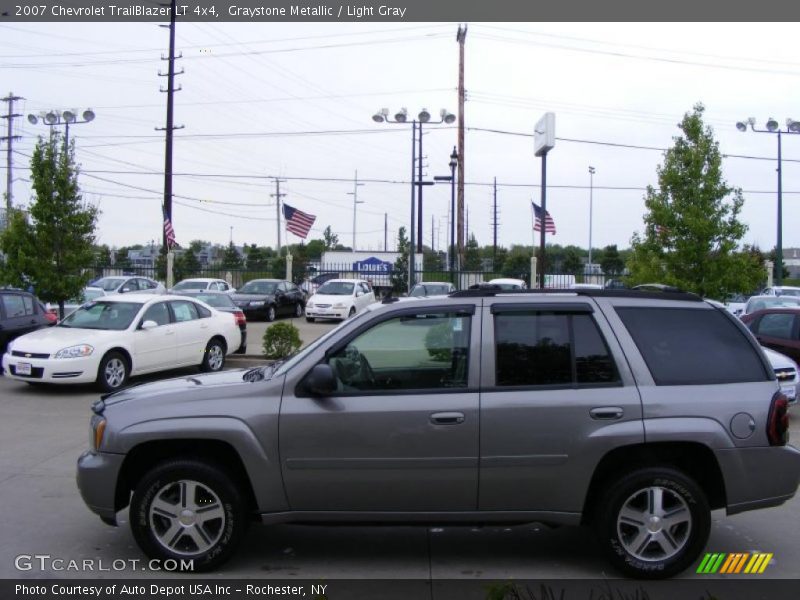 Graystone Metallic / Light Gray 2007 Chevrolet TrailBlazer LT 4x4