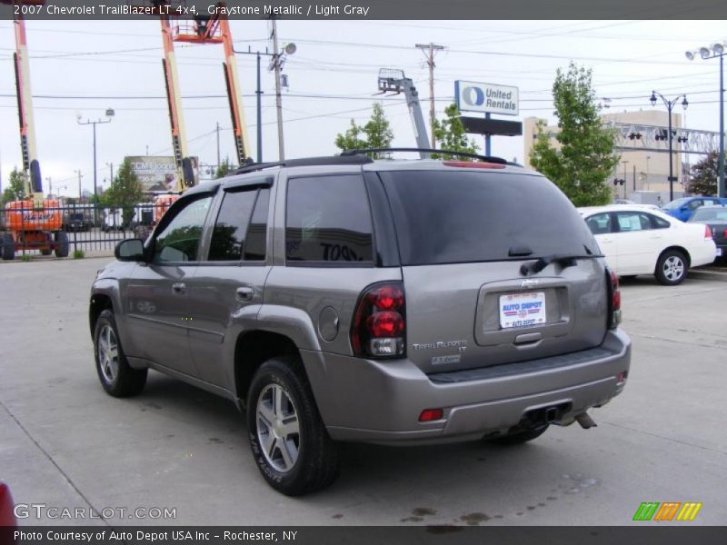 Graystone Metallic / Light Gray 2007 Chevrolet TrailBlazer LT 4x4