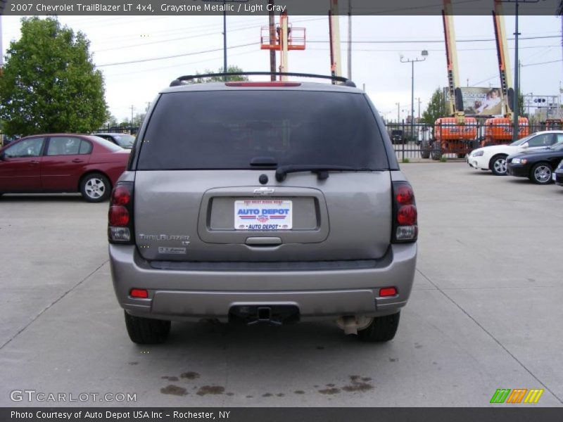 Graystone Metallic / Light Gray 2007 Chevrolet TrailBlazer LT 4x4