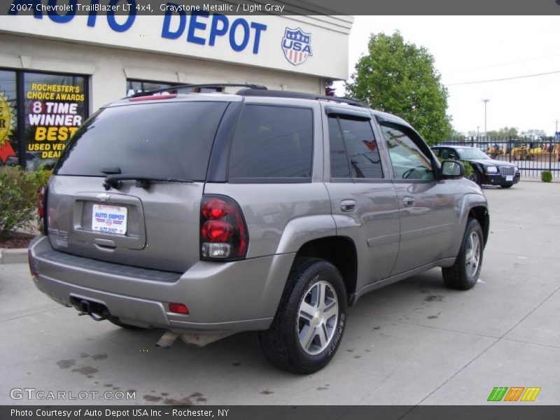 Graystone Metallic / Light Gray 2007 Chevrolet TrailBlazer LT 4x4
